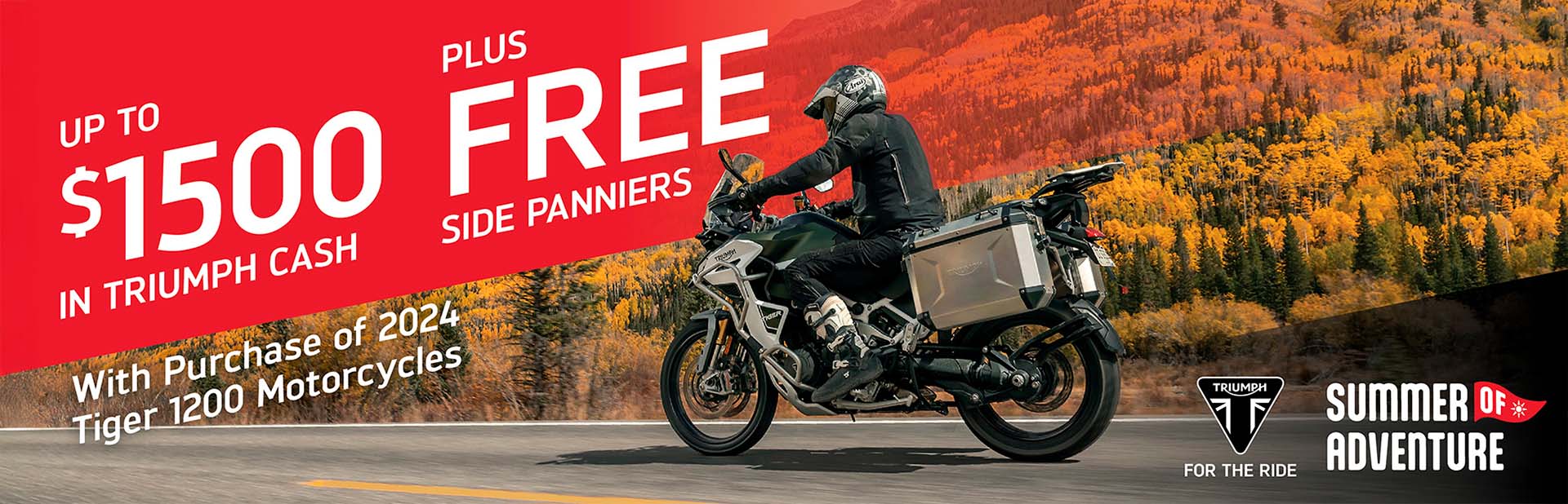 TRIUMPH SUMMER OF ADVENTURE SALES EVENT