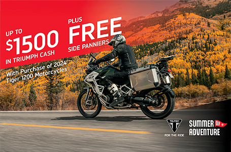 TRIUMPH SUMMER OF ADVENTURE SALES EVENT