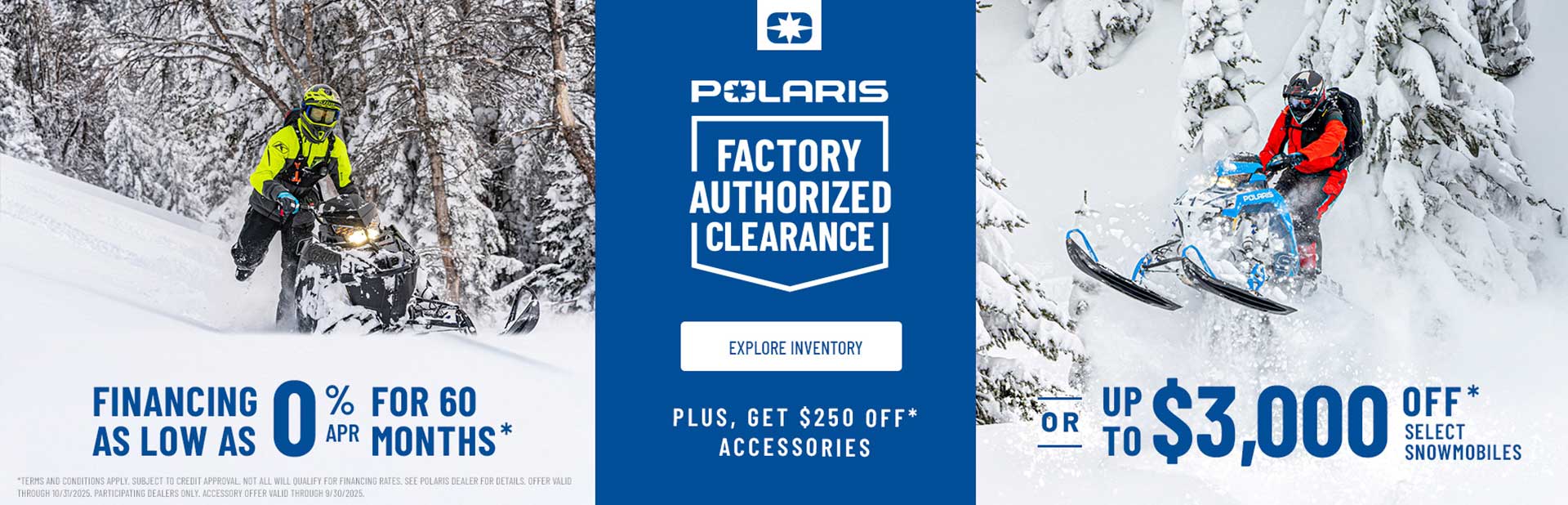 Factory Authorized Clearance Sales Event