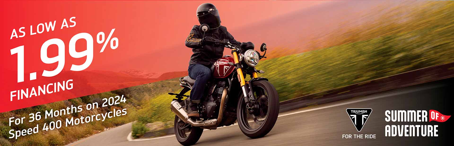 TRIUMPH "SUMMER OF ADVENTURE" SALES EVENT