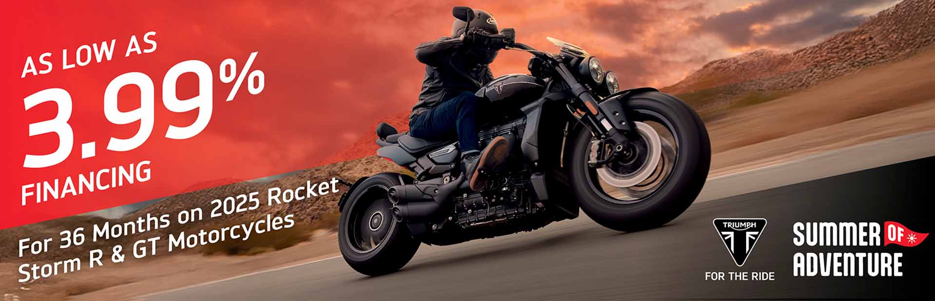 TRIUMPH "SUMMER OF ADVENTURE" SALES EVENT