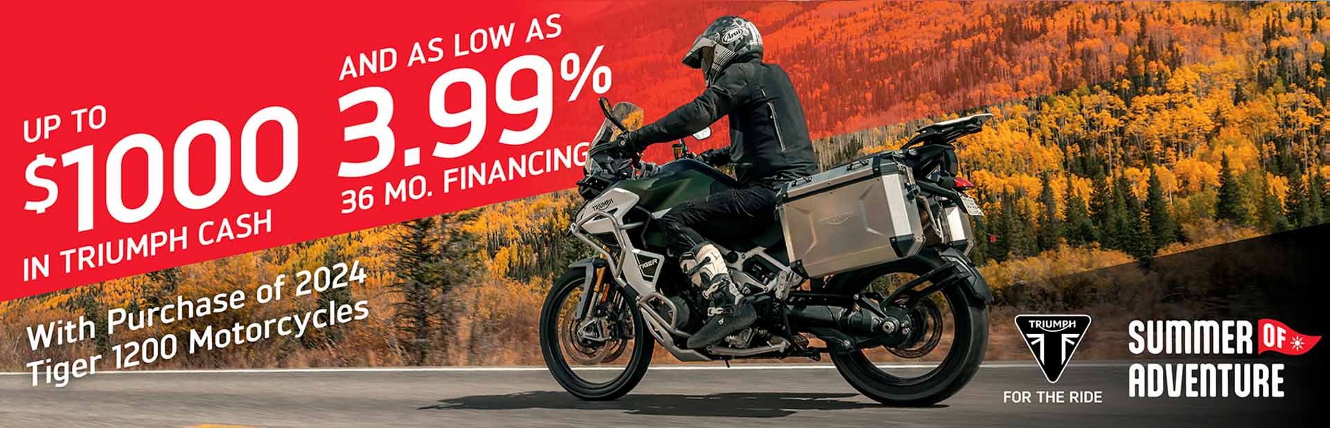 TRIUMPH "SUMMER OF ADVENTURE" SALES EVENT