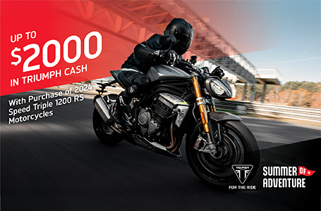 TRIUMPH “SUMMER OF ADVENTURE” SALES EVENT
