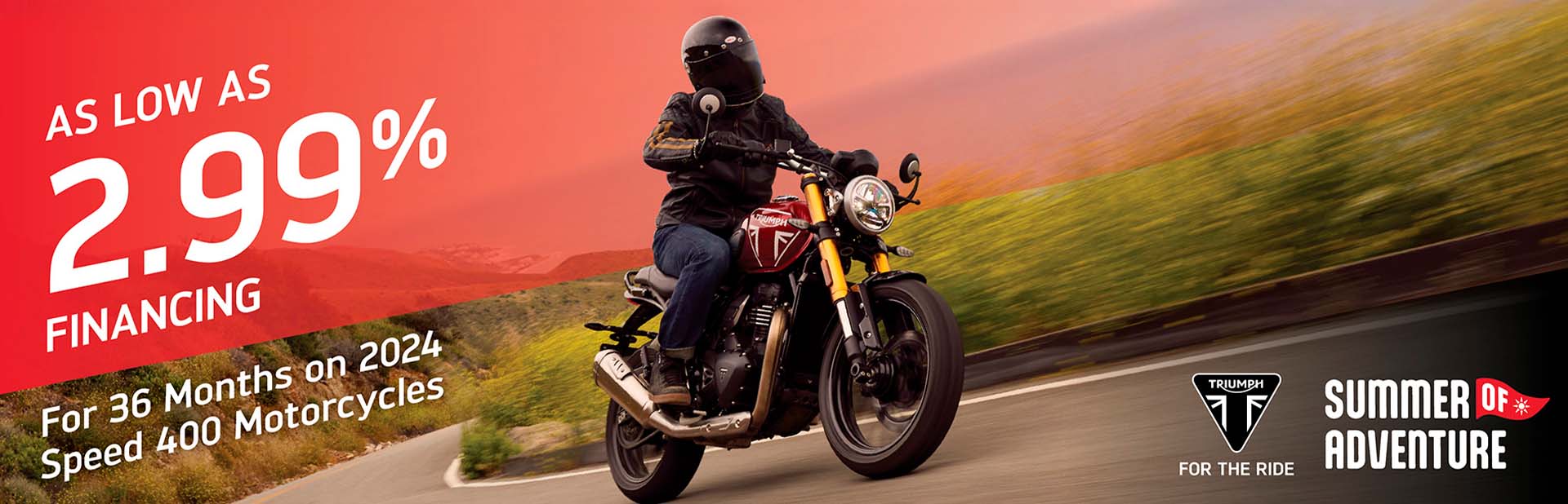 TRIUMPH “SUMMER OF ADVENTURE” SALES EVENT