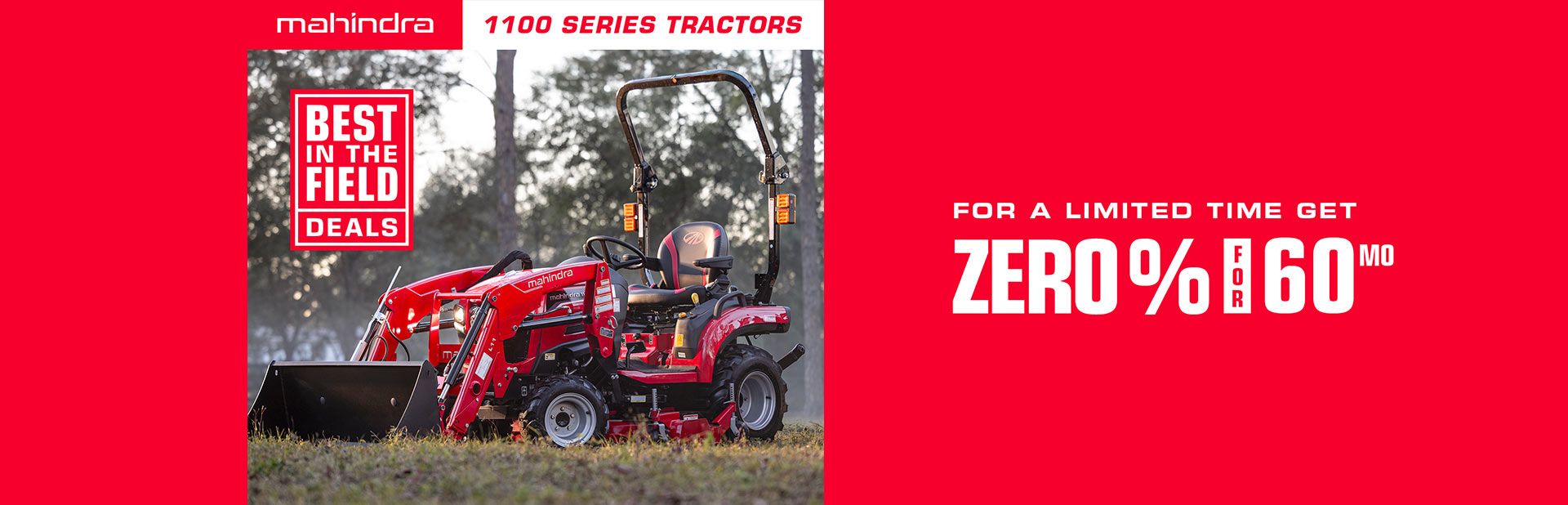 1100 Series Sub Compact Financing ❶ US (Tractor + Attachment) Limited Time 120 Month Financing Option Cash in Lieu US (Tractor + Attachment) Available at R2G at 6.99% Salesperson Commission 1100 O/S 0% up to 60 months 1.99% 61-72 months 2.99% 73-8...
