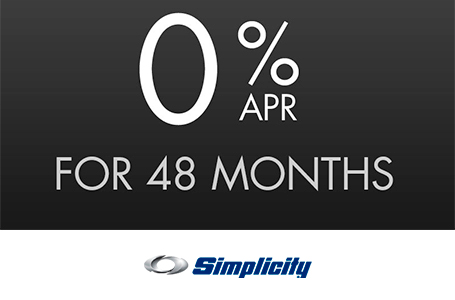 0% for 48 Months, Equal Payments