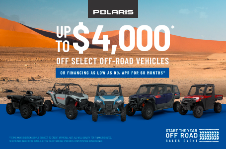 Start The Year Off-Road Sales Event