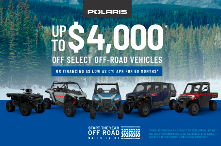 Start The Year Off-Road Sales Event