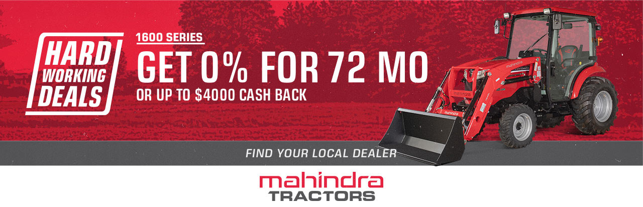 "2.70% for 120 months with 20% Down

3.99% for 120 months with 10% Down"