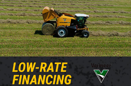 Low-rate financing and cash-back offers available on the ZR5-1200 self-propelled baler